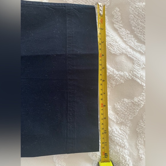 NWT Ralph Lauren Navy Cotton Wide-Leg Pants Front Zip Closure Size 12P - Picture 14 of 14